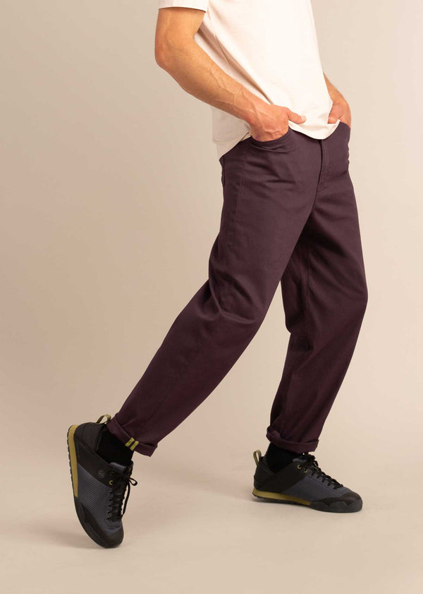 3RD ROCK Gaia Twill Stretch movement Trousers - Jerome is 5ft 10" with a 31" waist & 38" hips. Here he is wearing a size 32RL.