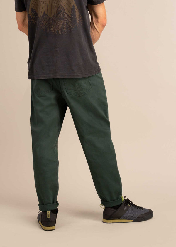 3RD ROCK Gaia Twill Stretch Active Trousers - Jerome is 5ft 10" with a 31" waist & 38" hips. Here he is wearing a size 32RL.