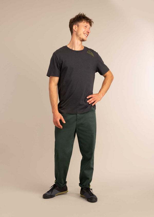 3RD ROCK Gaia Trousers for climbing and active people - Jerome is 5ft 10" with a 31" waist & 38" hips. Here he is wearing a size 32RL.