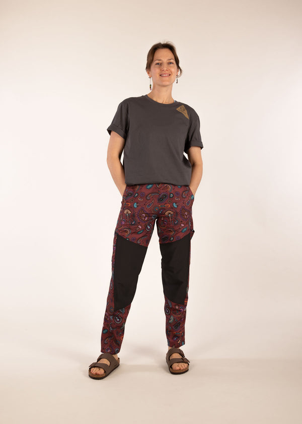 3RD ROCK Hiro light climbing technical trousers - Jess is 5ft 8” with a  29" waist, 38" hips & a 32.5" inseam and is wearing a size 28RL. F