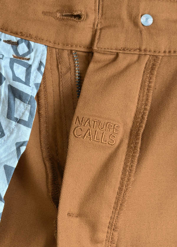 Our johnson trousers also feature our cheeky message on the fly opening!