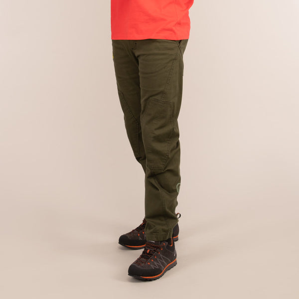 SUPERNOVA | Reinforced Oragnic Stretch Trousers  | 3RD ROCK Clothing - Oliver is 6ft 2" with a 34" waist, 40" hips and wears a 34/LL M