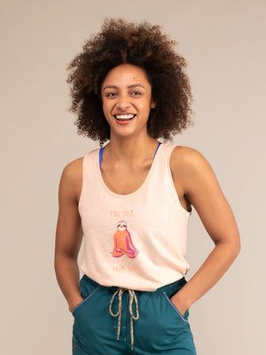 SLOTH VEST | Organic Scooped Cotton Vest | 3RD ROCK Clothing -  Kendal is 5ft 8 with a 36