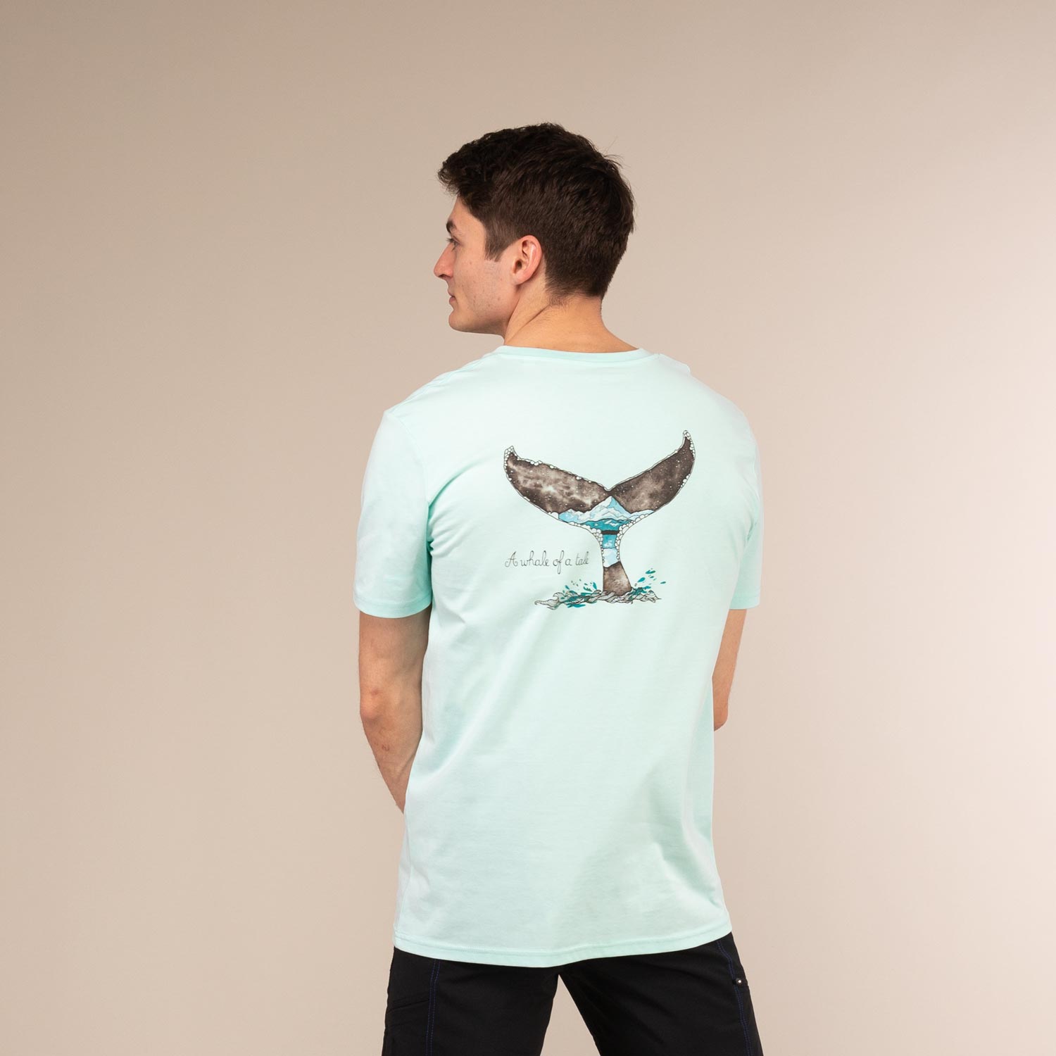 WHALE TEE | Organic Cotton T-Shirt | 3RD ROCK Clothing -  Billy is 5ft 11 with a 41" chest and wears a size L M