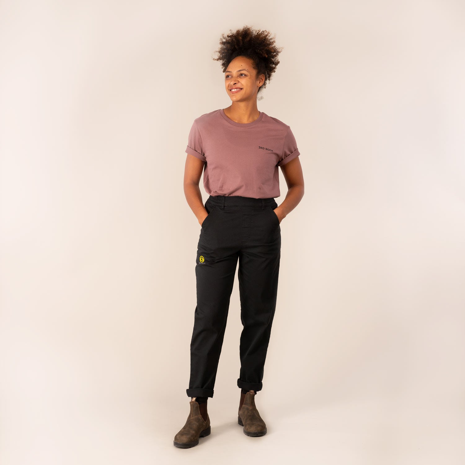 3RD ROCK Clothing LARK Trousers - Kendal is 5ft 7" with a 28" waist, 38" hips and wears 30/RL. F