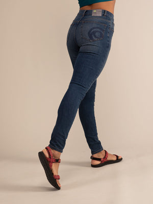 MARPLE JEANS | Skinny Cut Stretchy Sustainable Jeans | 3RD ROCK Clothing -  Kendal is 5ft 7 with a 28
