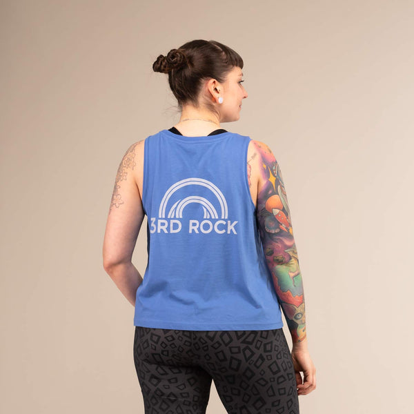 ALICE LOGO VEST | Organic Comfort Fit Vest | 3RD ROCK Clothing -  Laura is 5ft 6 with a 36" bust and wears a size M F