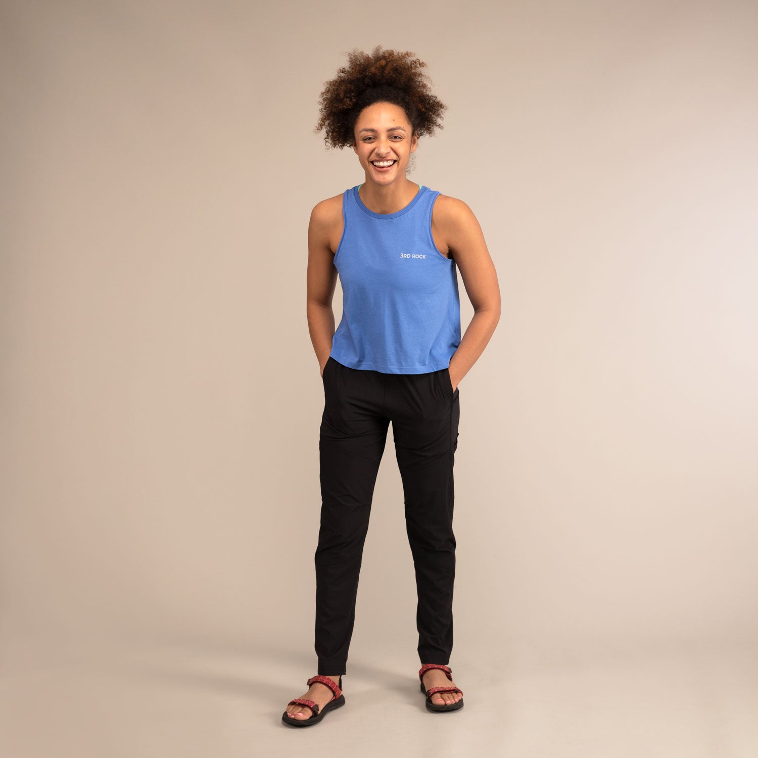 ALICE LOGO VEST | Organic Comfort Fit Vest | 3RD ROCK Clothing -  Kendal is 5ft 8 with a 36" bust and wears a size M F
