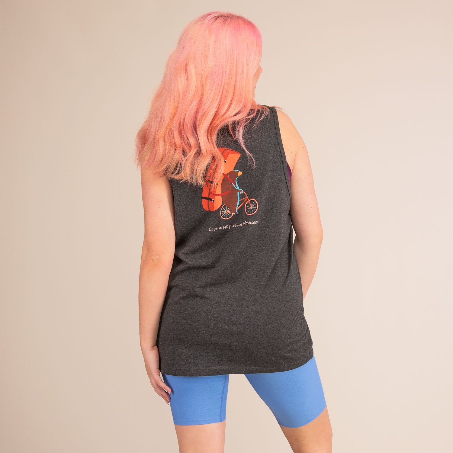 BLOQUEUR VEST | Organic Cotton Action Vest | 3RD ROCK Clothing -  Sophie is 5ft 9 with a 40.5" bust and wears a size L F
