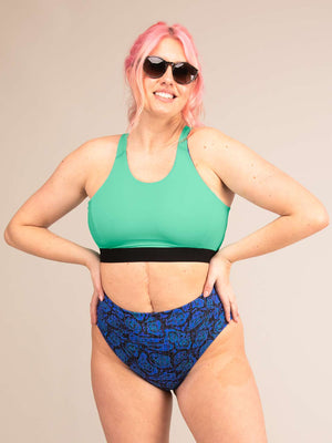 EQUINOX GEO JAGUAR | Reversible Recycled Sports Bra | 3RD ROCK Clothing -  Sophie is a 34G with a 32