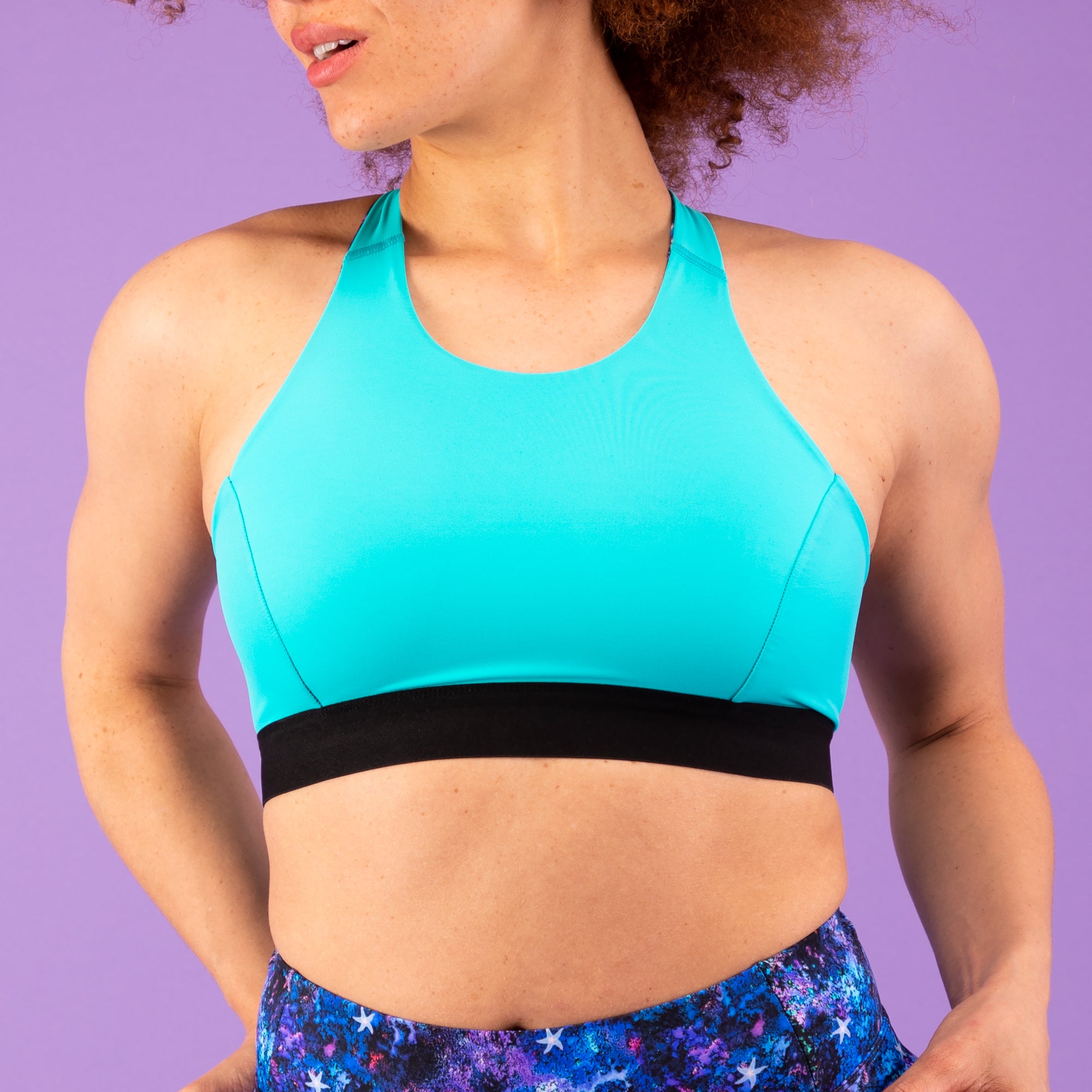 EQUINOX IN TOO DEEP Sports Bra | Reversible & Recycled | 3RD ROCK Clothing -  Yasmin is a 32C and is a size medium/12 F