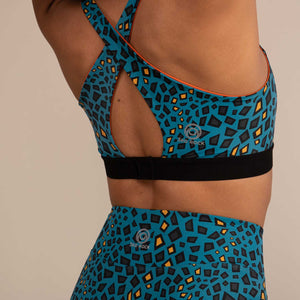 EQUINOX MINIMAL REPTILE | Reversible Recycled Sports Bra | 3RD ROCK Clothing -  Kendal is a 34D with a 32