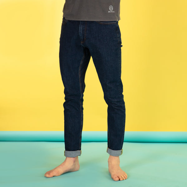 FITZ RAW WASH Jeans | Slim Fit with Super Stretch | 3RD ROCK Clothing -  Jerome is 6ft with a 31" waist and wears a 32/RL. M