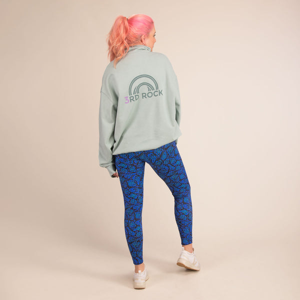 GERRY SWEATSHIRT |  Organic Zipped Sweatshirt | 3RD ROCK Clothing -  Sophie is 5ft 9 with a 40.5" bust and wears a size L F