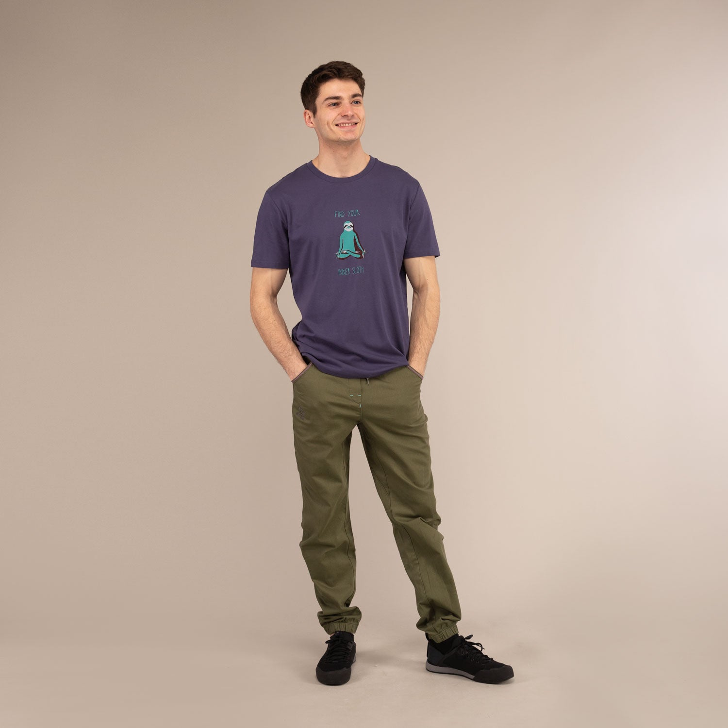 MARGO TROUSERS |  Organic Cotton Climbing Trousers | 3RD ROCK Clothing -  Billy is 5ft 11 with a 30" waist, 37" hips and wears a 30/RL M