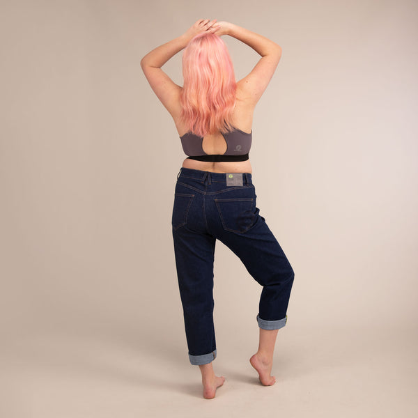 MARS JEANS | Organic Ultimate Movement Jeans | 3RD ROCK Clothing -  Sophie is 5ft 9 with a 34" waist, 42" hips and wears a size 34/RL.  F