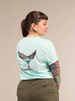 WHALE TEE | Organic Cotton T-Shirt | 3RD ROCK Clothing -  Laura is 5ft 6 with a 36